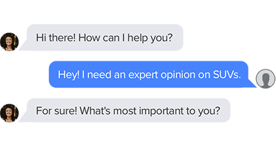 screenshot of a text conversation