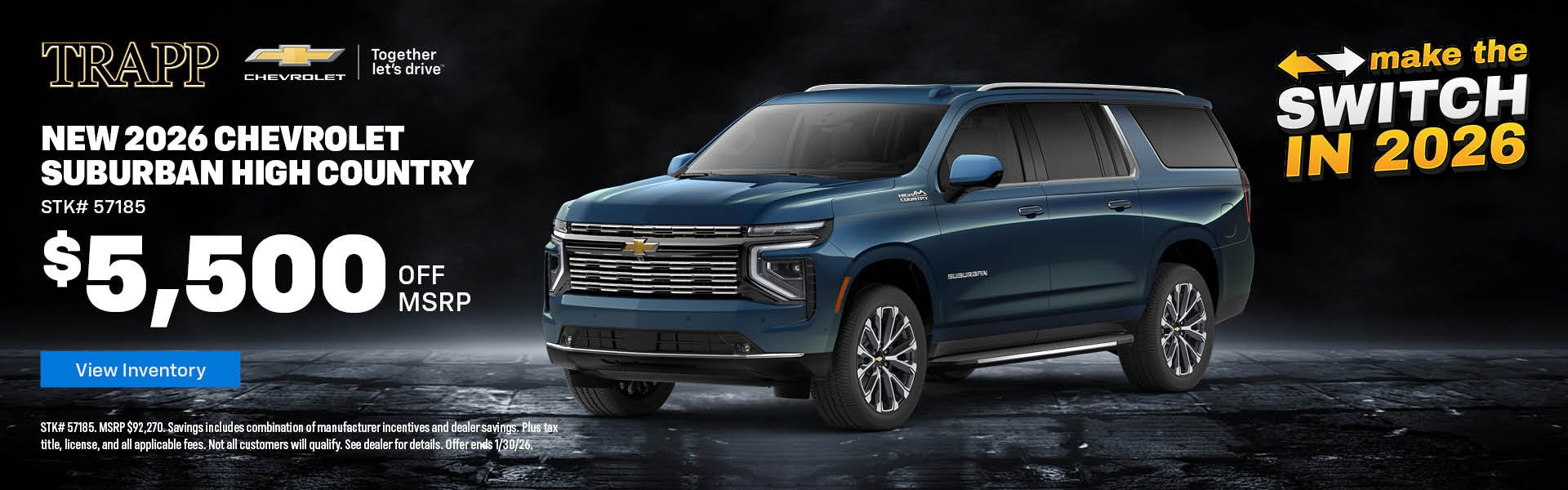 NEW 2026 CHEVROLET SUBURBAN HIGH COUNTRY